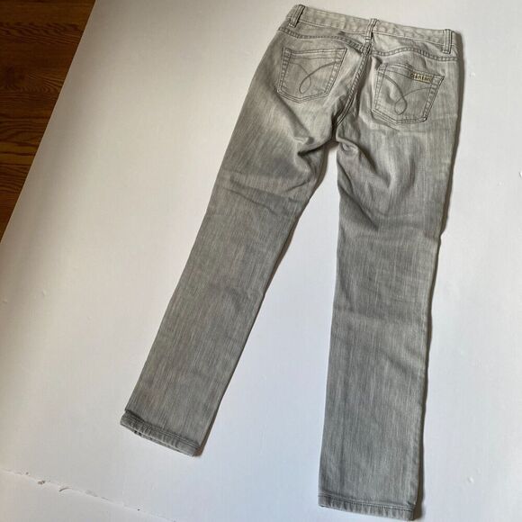 Vintage 90s Calvin Klein Denim Pants Light Wash High‎ Rise Jeans Size 27/4 - Picture 3 of 14